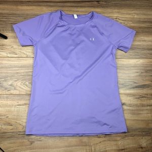 Under Armour heat gear fitted workout gym shirt